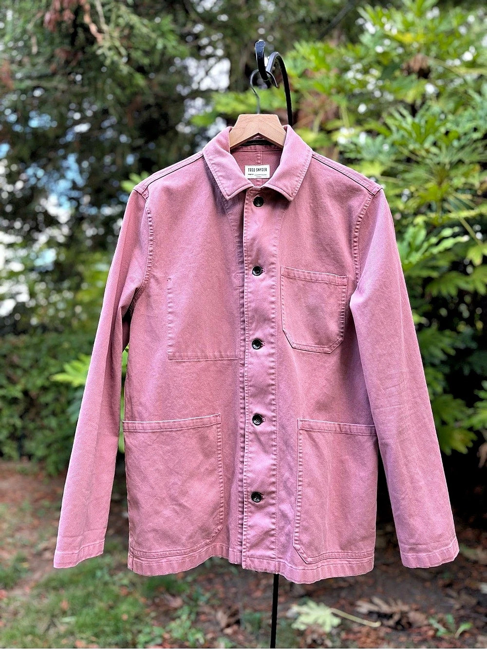 Todd Snyder Men’s 100% Cotton Pink Chore Coat